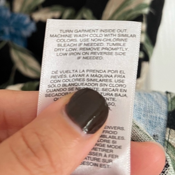 Kensie Jeans Floral Tropical Linen Shirt/Pant Set- Size XS - Picture 5 of 12